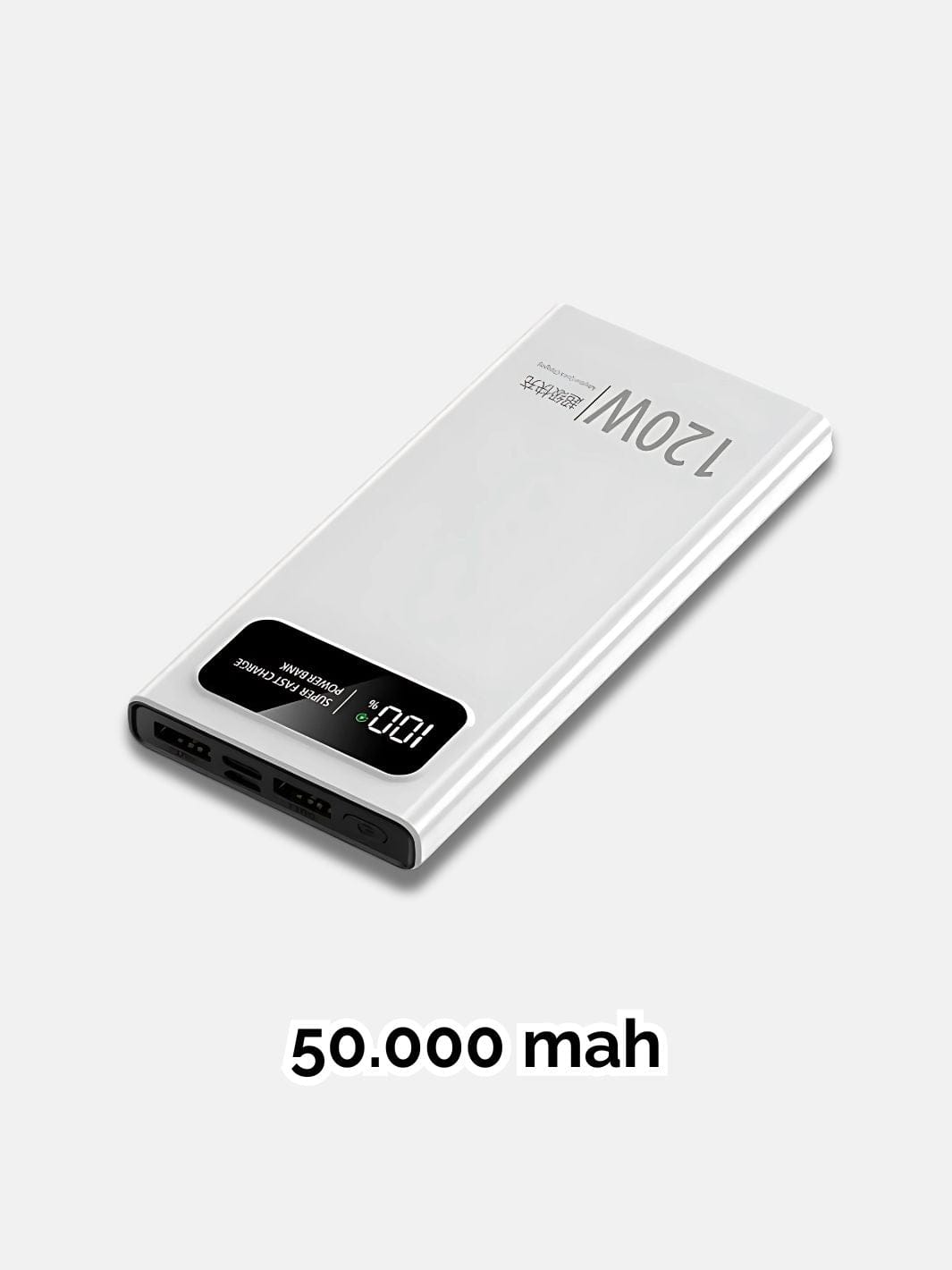 Batterie Externe 50000mah | OdinLite.com Blanc 50000mAh