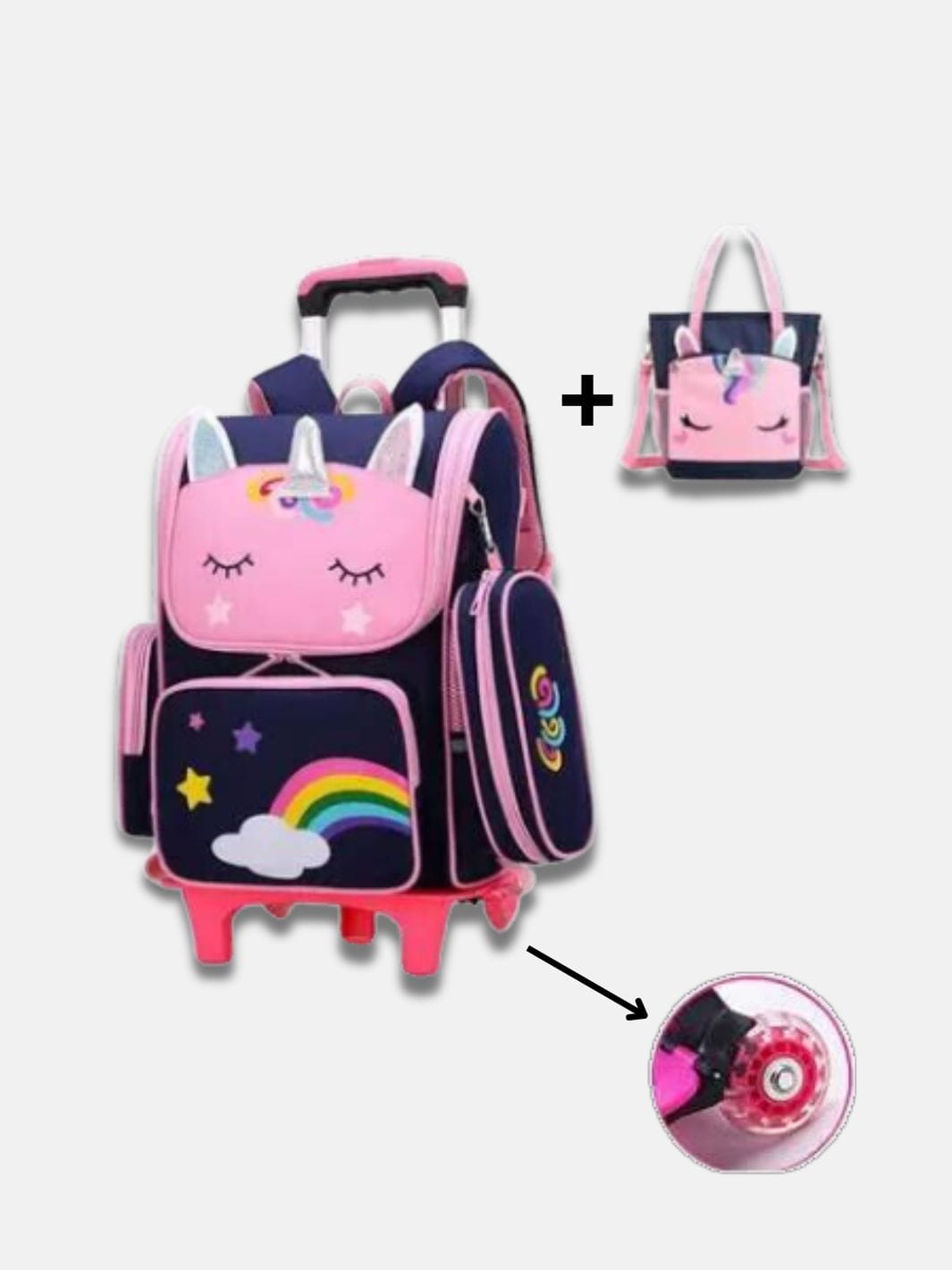 Valise Cabine Pour Enfant Licorne | OdinLite.Com Enfant / Marine 2 roues