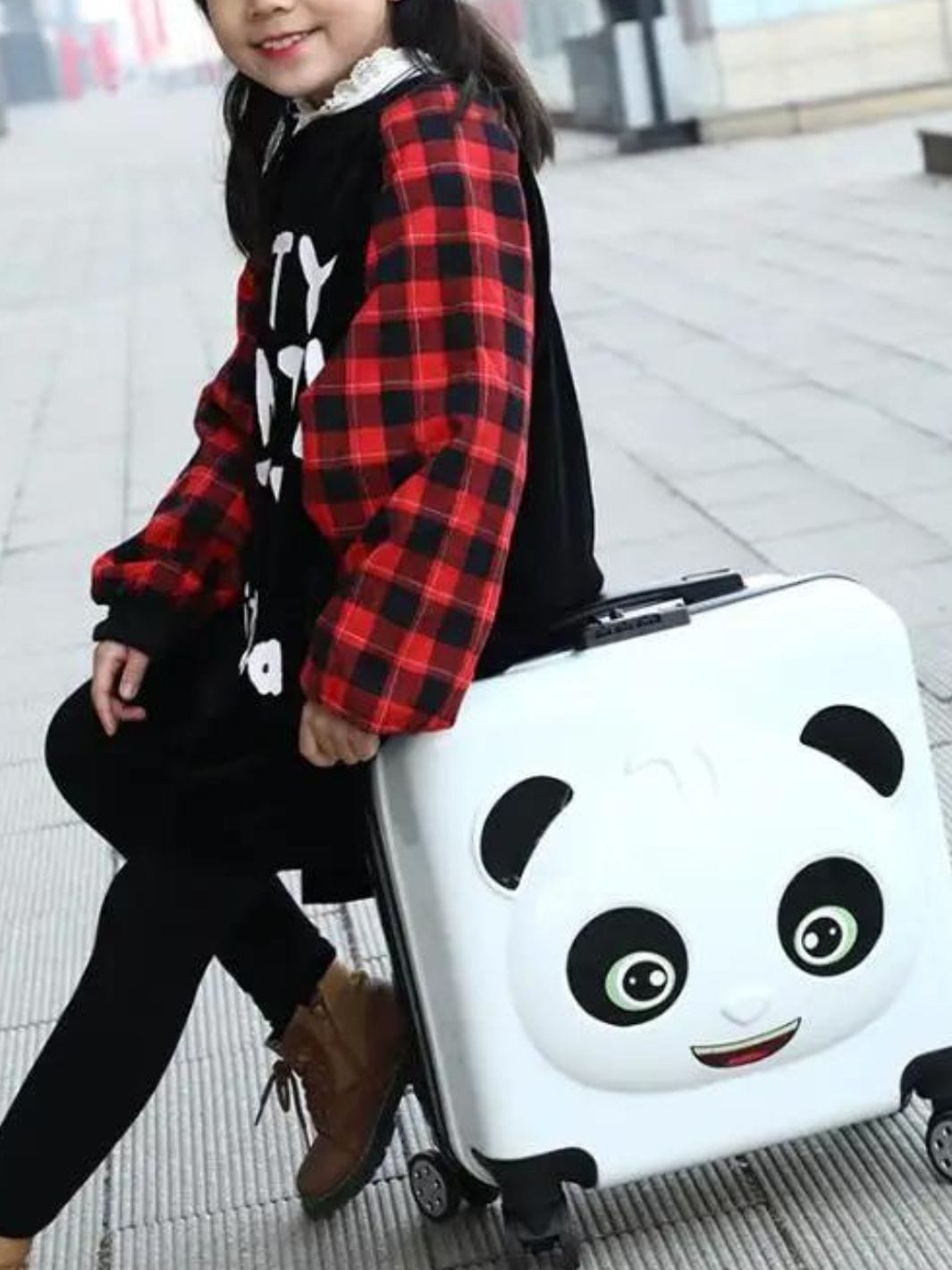 Valise enfant Panda 3d | OdinLite.Com EasyB / Blanc