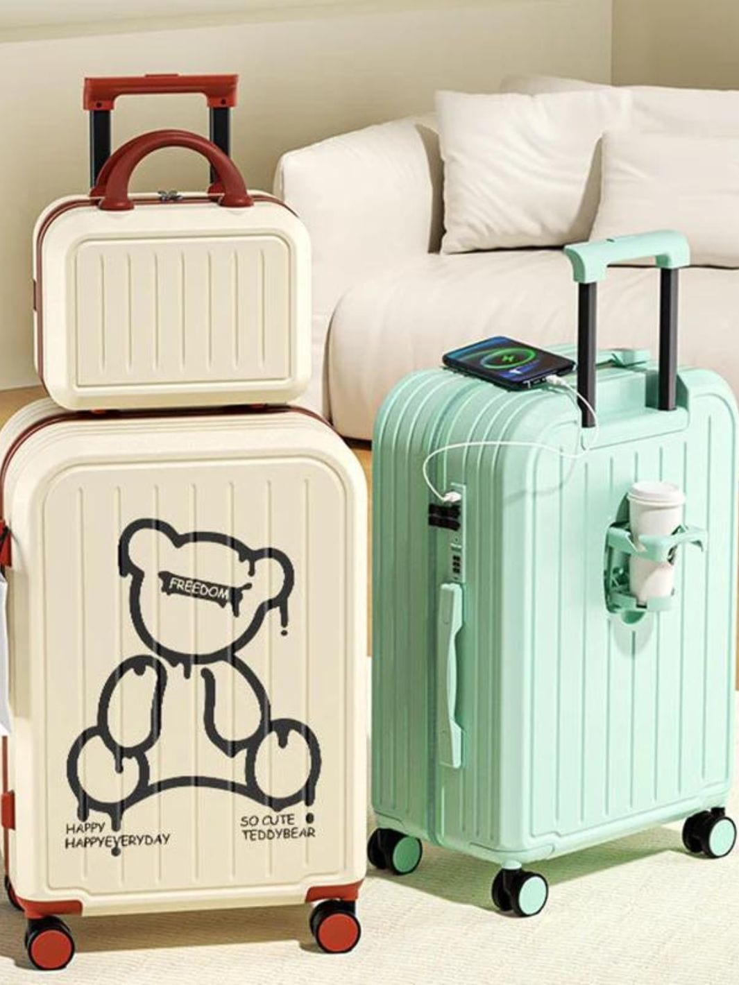 Valise Format Cabine Freedom Teddy | OdinLite.Com