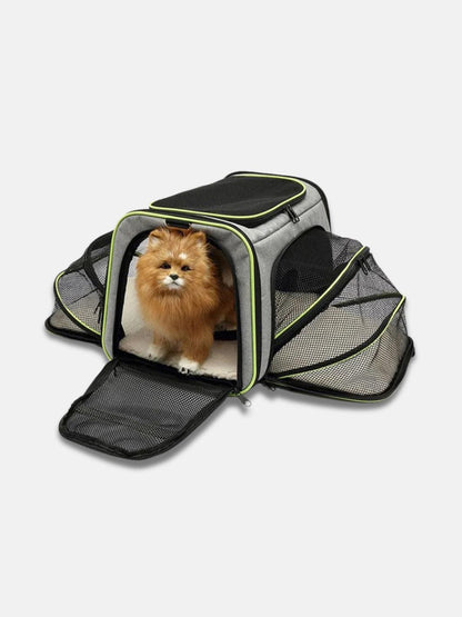 Valise transport chat/petit chien Bandoulière | OdinLite.com S : 40x25x25cm / Vert